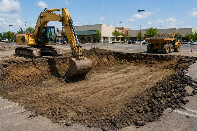 Parking Lot Leveling in Gainesville, GA