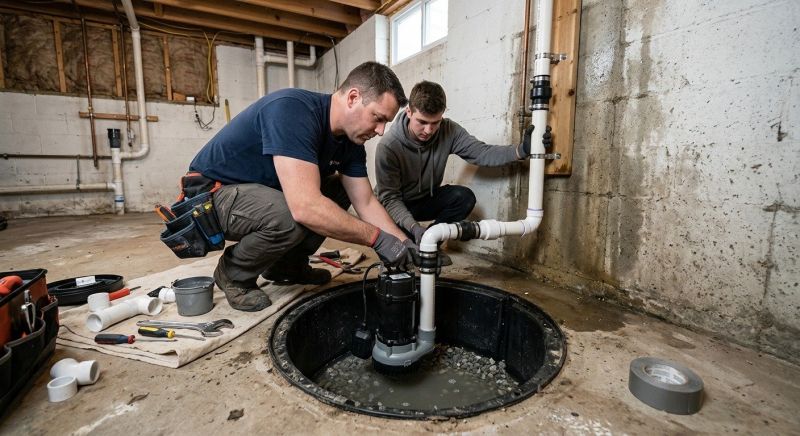 Sump Pump Installation in Manchester, NH