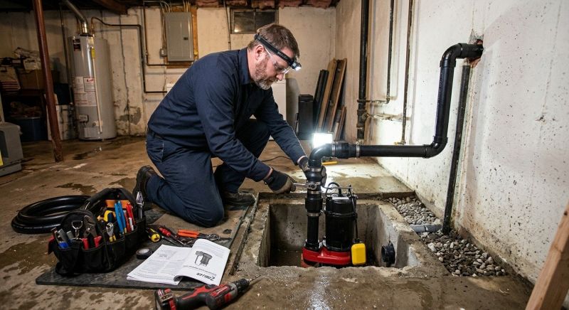 Basement Drainage Installation in Pompano Beach, FL