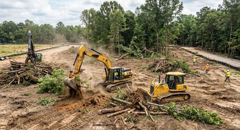 Commercial Site Clearing in Katy, TX