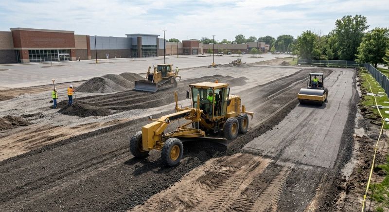 Parking Lot Leveling in Gwinnett County, GA